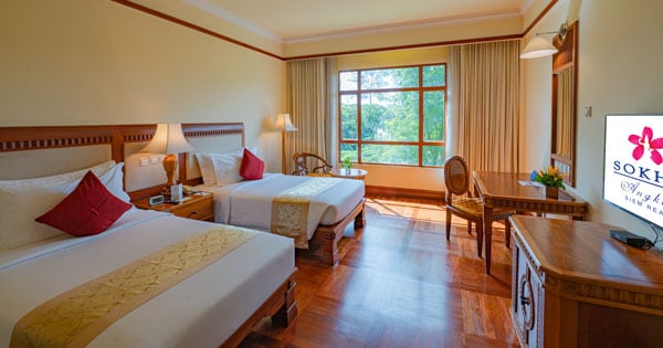 Deluxe city view room floor Plan